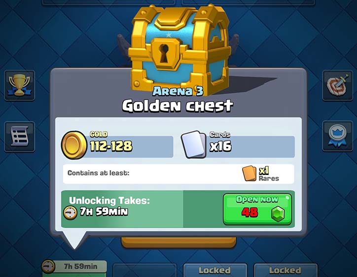 How to get a deals gold chest in clash royale