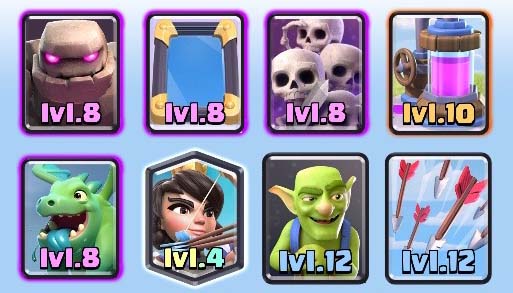 ARENA 7-8 HOG DECK!! F2P with No Legendary Cards! Get to Frozen Peak Arena  8! Clash Royale Strategy 