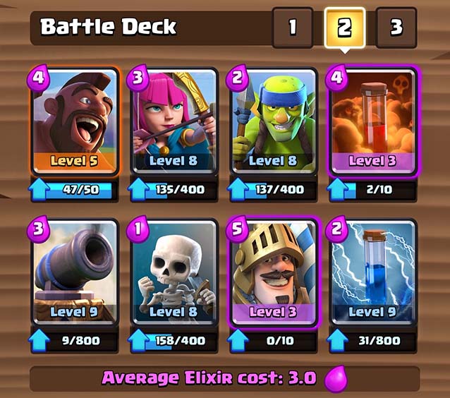 best arena 6 deck in clash royale