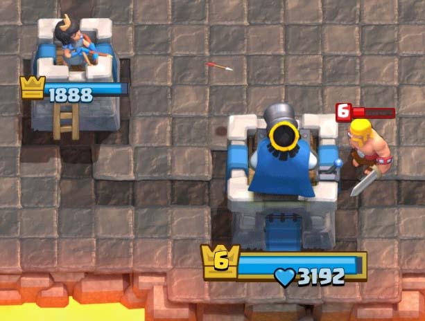 clash royale game freezes when opponent plays cards