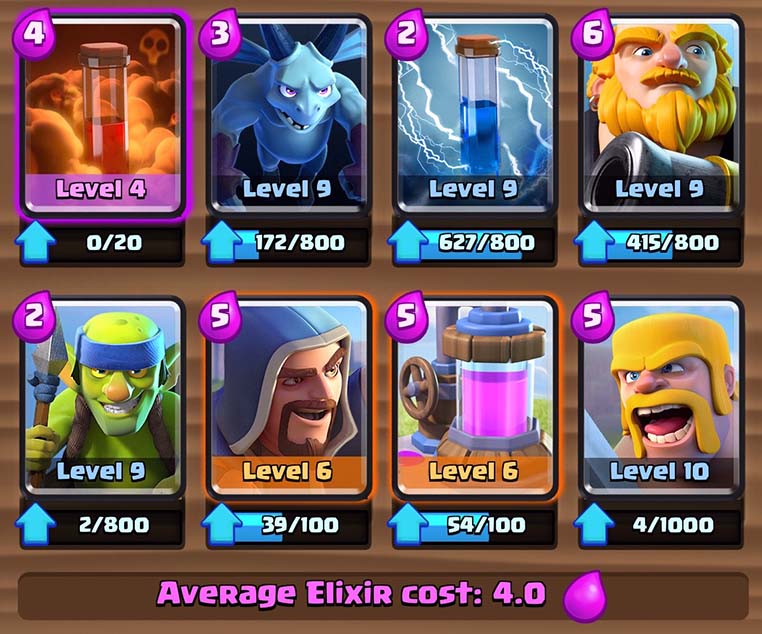 Royal Giant Deck for Arena 7 – 9 – PowerOfPenguins