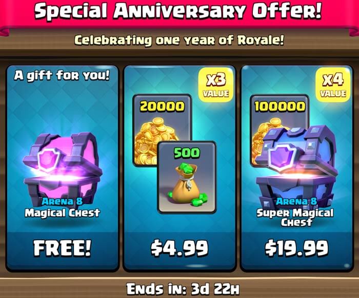 clash royale free chest